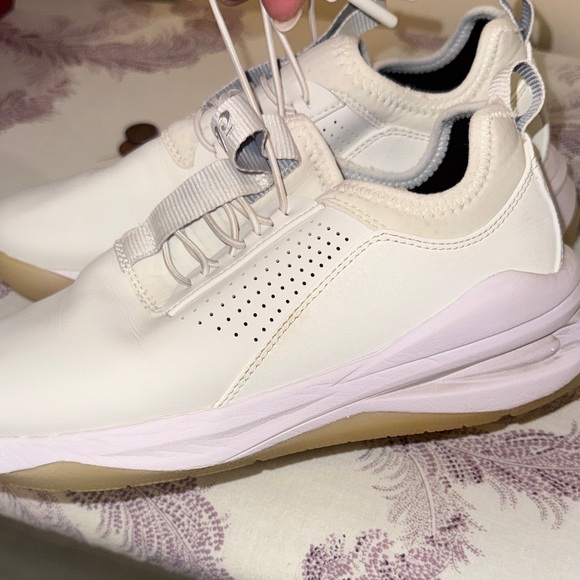 Women's White Athletic Shoes - Picture 9 of 12